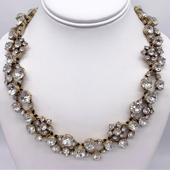 J. Crew Jeweled Link Necklace - Picture 1 of 4